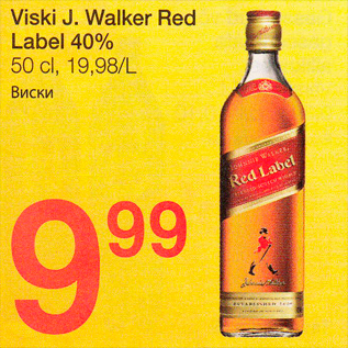 Allahindlus - Viski J. Walker Red Label 40%