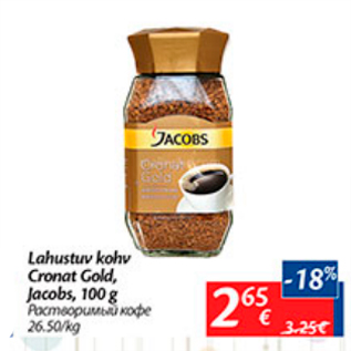 Allahindlus - Lahustuv kohv Cronat Gold, Jacobs, 100 g