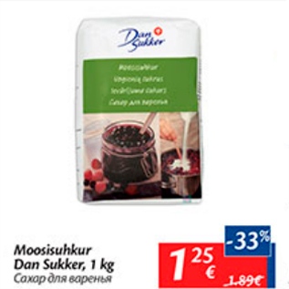 Allahindlus - Moosisuhkur Don Sukker, 1 kg