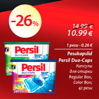 Allahindlus - Pesukapslid Persil Duo-Caps