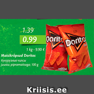 Allahindlus - Maisikrõpsud Doritos