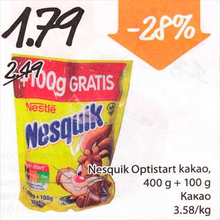 Allahindlus - Nesguik Optistart kakao