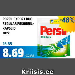 Allahindlus - PERSIL EXPERT DUO REGULAR PESUGEELKAPSLID