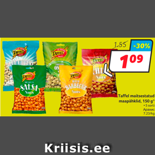 Allahindlus - Taffel maitsestatud maapähklid, 150 g*