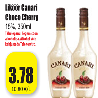 Allahindlus - Liküür Canari Choco Cherry