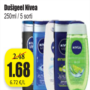 Allahindlus - Dušigeel Nivea