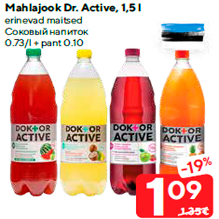 Allahindlus - Mahlajook Dr. Active, 1,5 l