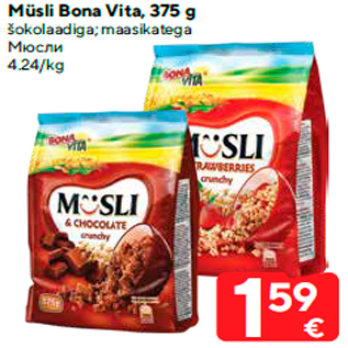 Allahindlus - Müsli Bona Vita, 375 g