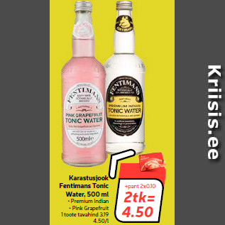 Allahindlus - Karastusjook Fentimans Tonic Water, 500 ml