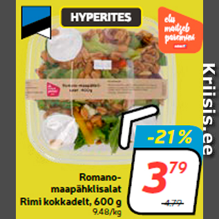 Allahindlus - Romano maapähkli salat Rimi kokkadelt, 600 g