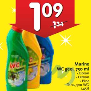 Allahindlus - Marine WC geel, 750 ml