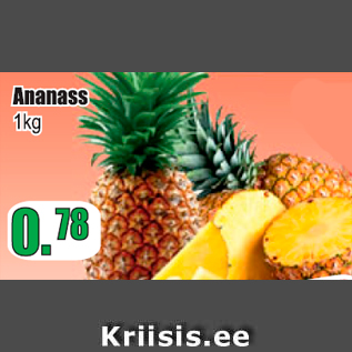 Allahindlus - Ananass 1 kg