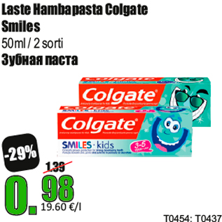 Allahindlus - Laste Hambapasta Colgate Smiles