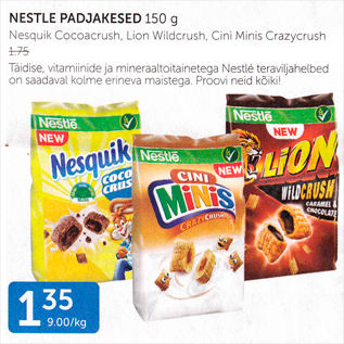 Allahindlus - NESTLE PADJAKESED 150 G