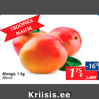 Allahindlus - Mango, 1 kg