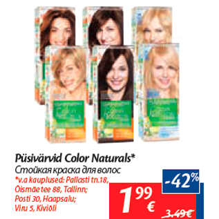 Allahindlus - Püsivärvid Color Naturals*