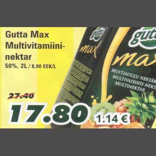 Allahindlus - Gutta Max Multivitamiininektar