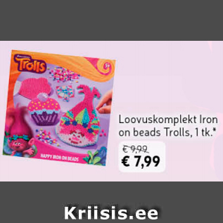 Allahindlus - Loovuskomplekt Iron on beads, 1 tk*