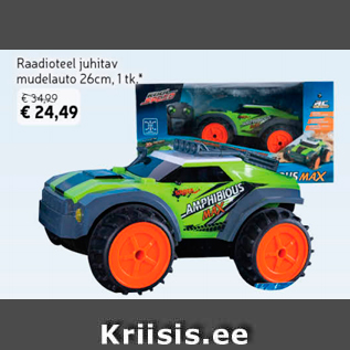 Allahindlus - Raadioteel juhitav mudelauto 26 cm, 1 tk*