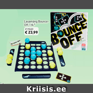 Allahindlus - Lauamäng Bounce-Off, 1 tk*