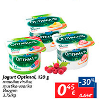 Allahindlus - Jogurt Optimal, 120 g