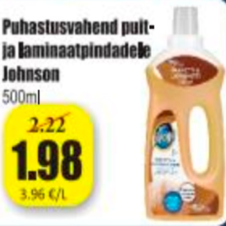 Allahindlus - Puhastusvahend pult- ja laminaatpindadele Johnson 500 ml