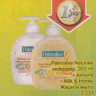 Allahindlus - Palmolive Naturals vedelseep, 300 ml . Almond . Milk & Ноnеу