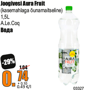 Allahindlus - Joogivesi Aura Fruit