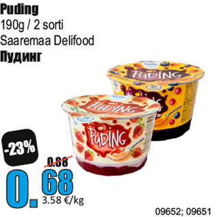 Allahindlus - Puding