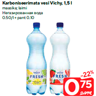 Allahindlus - Karboniseerimata vesi Vichy, 1,5 l