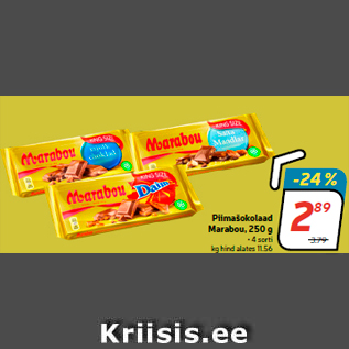 Allahindlus - Piimašokolaad Marabou, 250 g