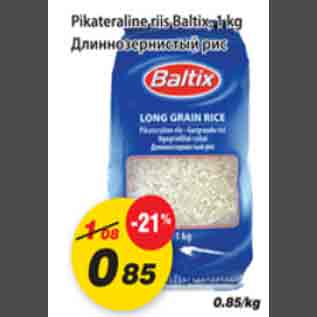 Allahindlus - Pikateraline riis Baltix, 1kg