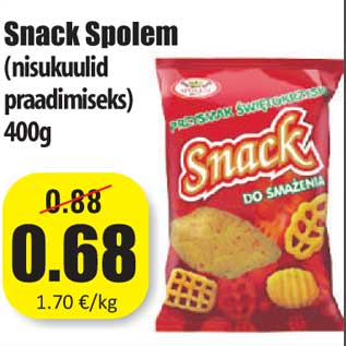 Allahindlus - Snack Spolem (nisukuulid praadimiseks) 400g