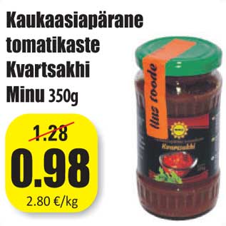 Allahindlus - Kaukaasiapärane tomatikaste Kvartsakhi Minu 350g