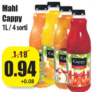 Allahindlus - Mahl Cappy 1L / 4 sort