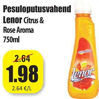 Allahindlus - Pesuloputusvahend Lenor Citrus & Rose Aroma 750ml