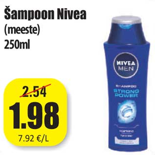 Allahindlus - Šampoon Nivea (meeste) 250ml