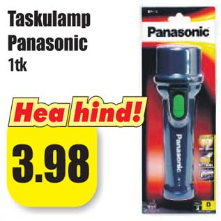 Allahindlus - Taskulamp Panasonic 1tk