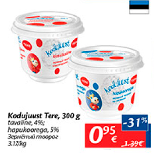 Allahindlus - Kodujuust Tere, 300 g