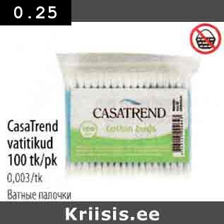 Allahindlus - CasaTrend vatitikud 100 tk/pk