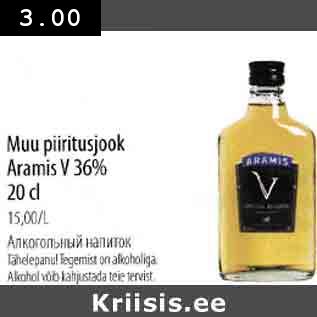 Allahindlus - Muu piiritusjook Aramis V 36% 20 cl