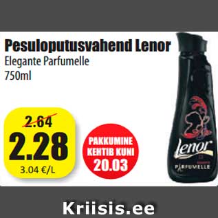 Allahindlus - Pesuloputusvahend Lenor