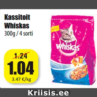 Allahindlus - Kassitoit Whiskas