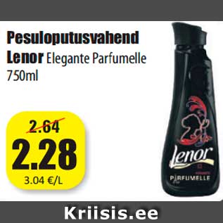 Allahindlus - Pesuloputusvahend Lenor