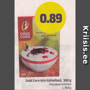 Allahindlus - Gold Corn kiirriisihelbed, 500 g