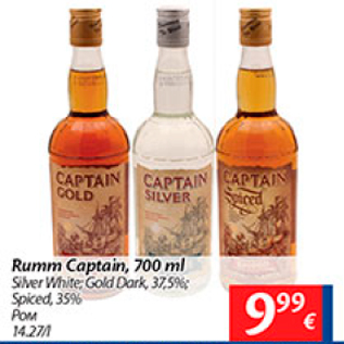 Allahindlus - Rumm Captain, 700 ml