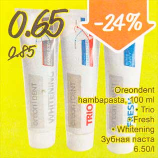 Allahindlus - Oreondent hanbapasta, 100 ml