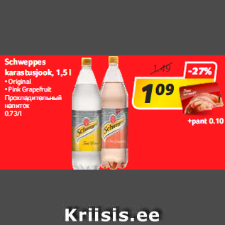 Allahindlus - Schweppes karastusjook, 1,5 l