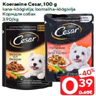 Allahindlus - Koeraeine Cesar, 100 g