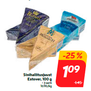 Allahindlus - Sinihallitusjuust Estover, 100 g